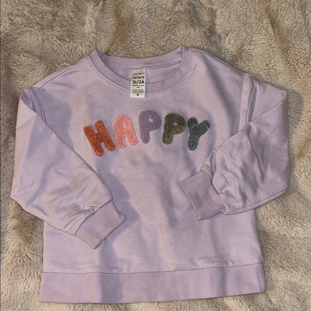 Happy Kids Sweatshirt - Purple